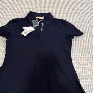 Tory Burch Navy Blue Women's Polo Shirt XS NWT